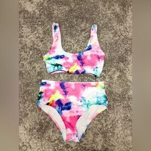 Colorful Tie-Dye Bikini Set